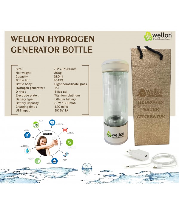 WELLON SPE PEM Hydrogen Generator Water Bottle SPE PEM Technology 